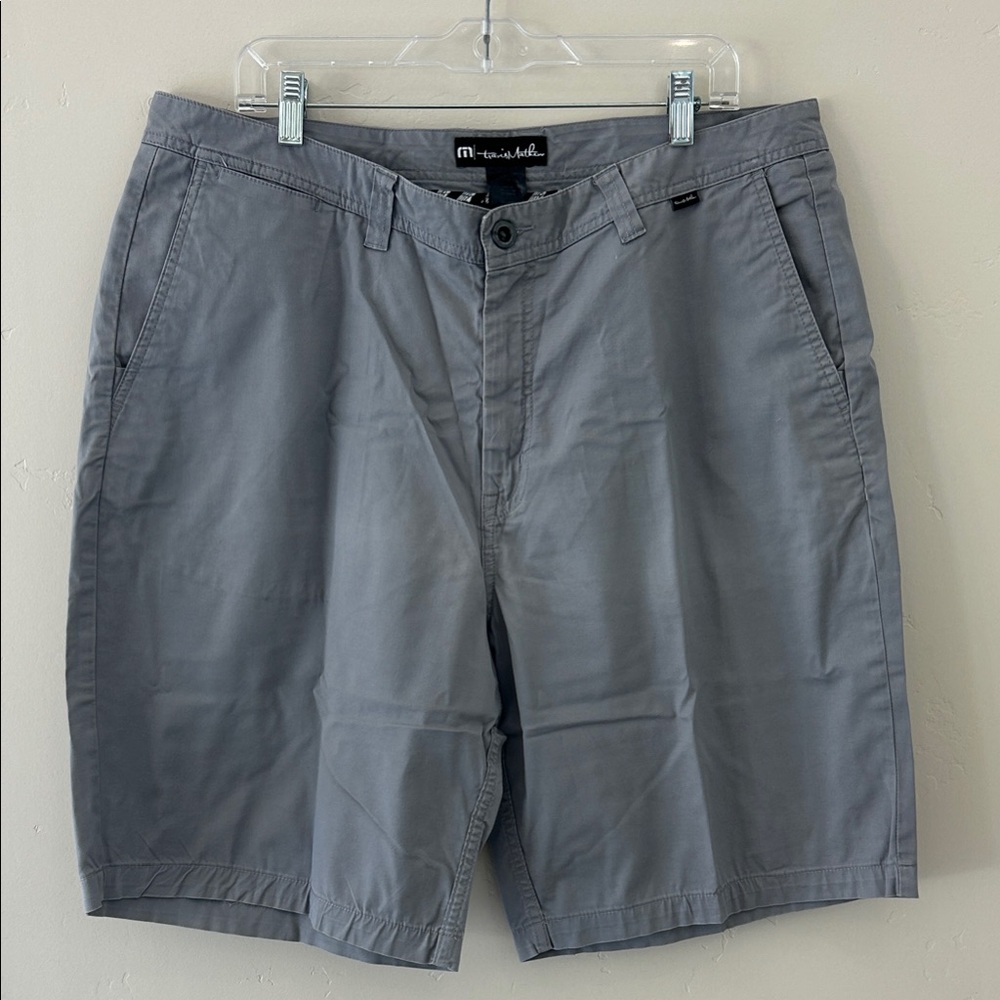 Travis Mathew Classic Gray Flat Front Shorts
